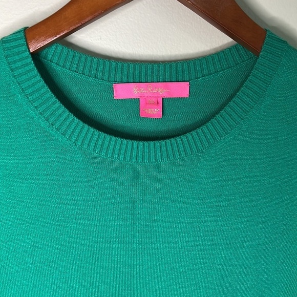 Lilly Pulitzer emerald green marquerite sweater #003683 size XS - Picture 2 of 4